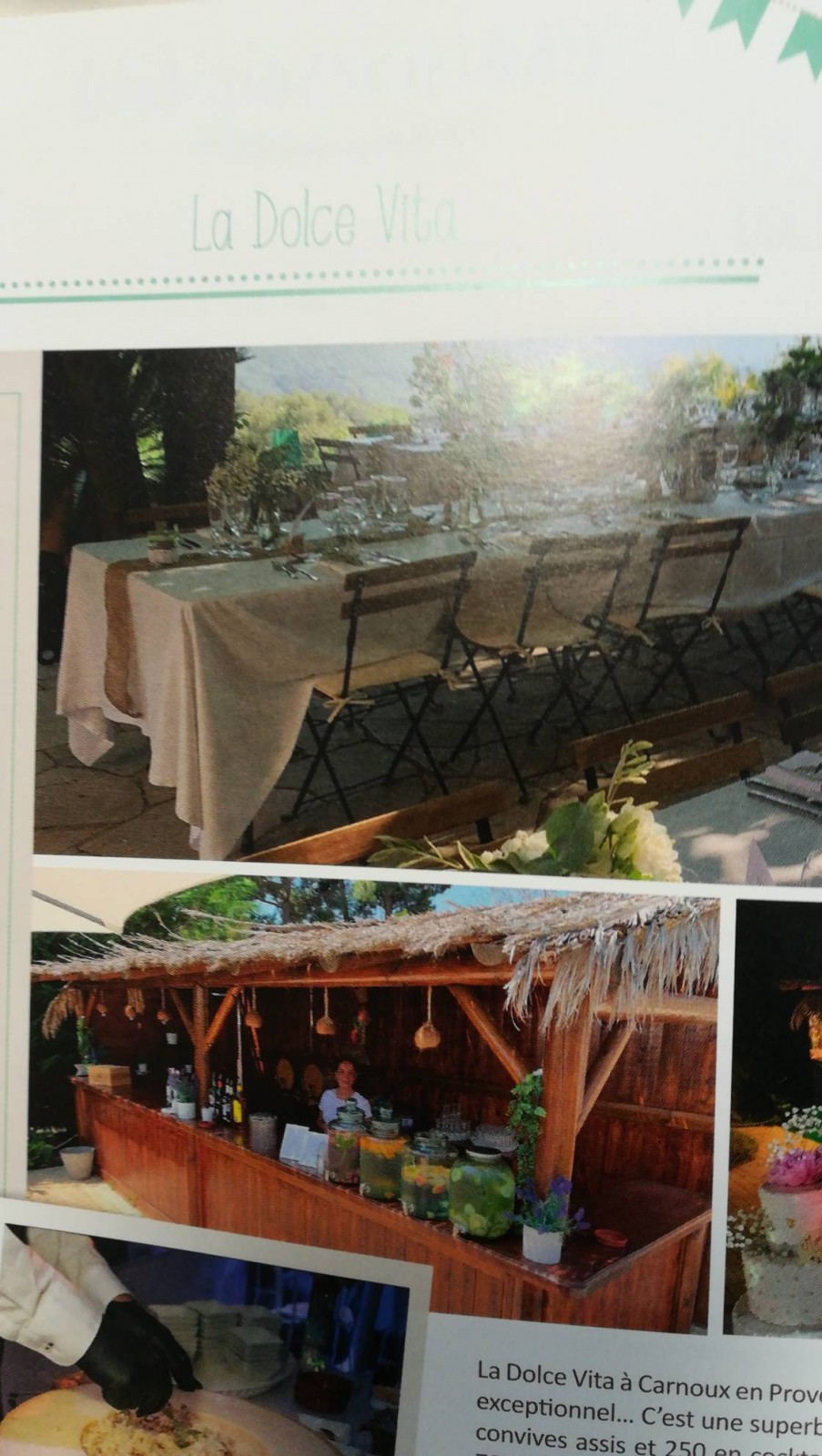 Lieu de réception et traiteur Carnoux-en-Provence La dolce vita