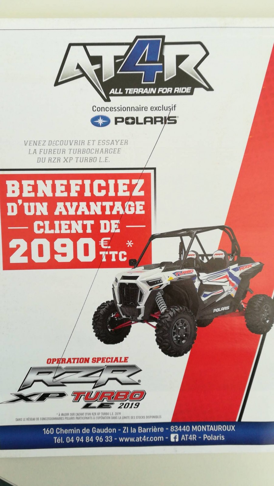 Vente de quad polaris Montauroux At4r polaris