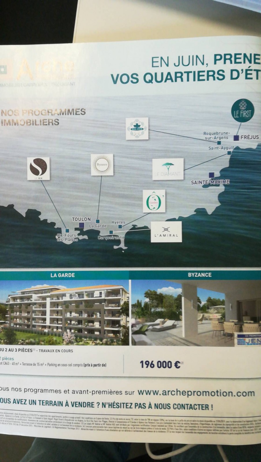 Promotion immobilière Fréjus dans le Var Arche promotion