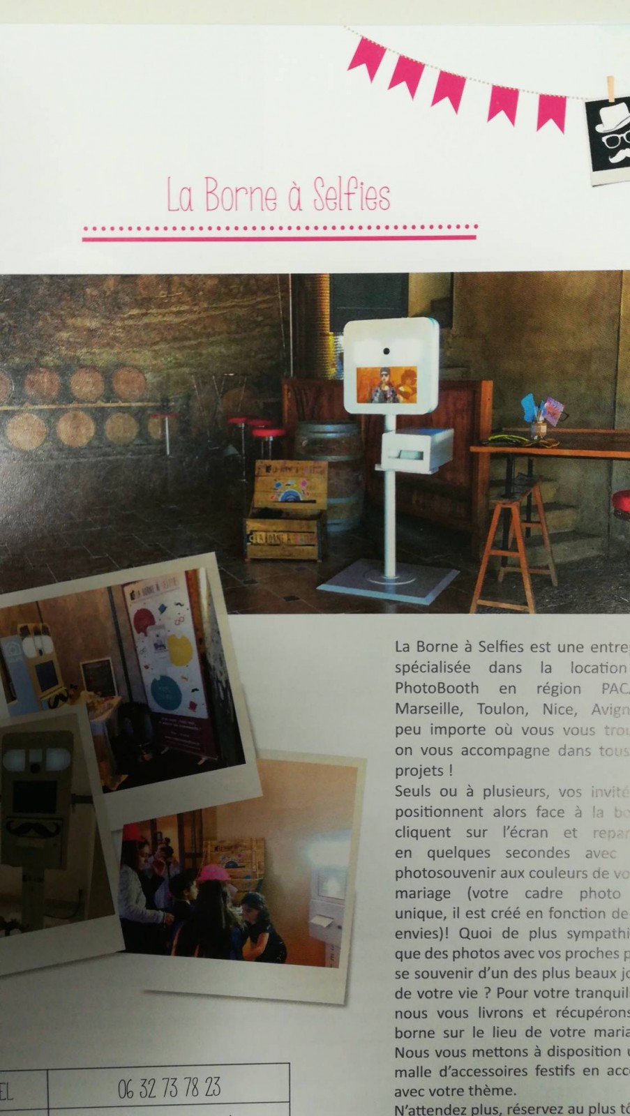 Location de photobooth pour mariage PACA Toulon La borne à selfie