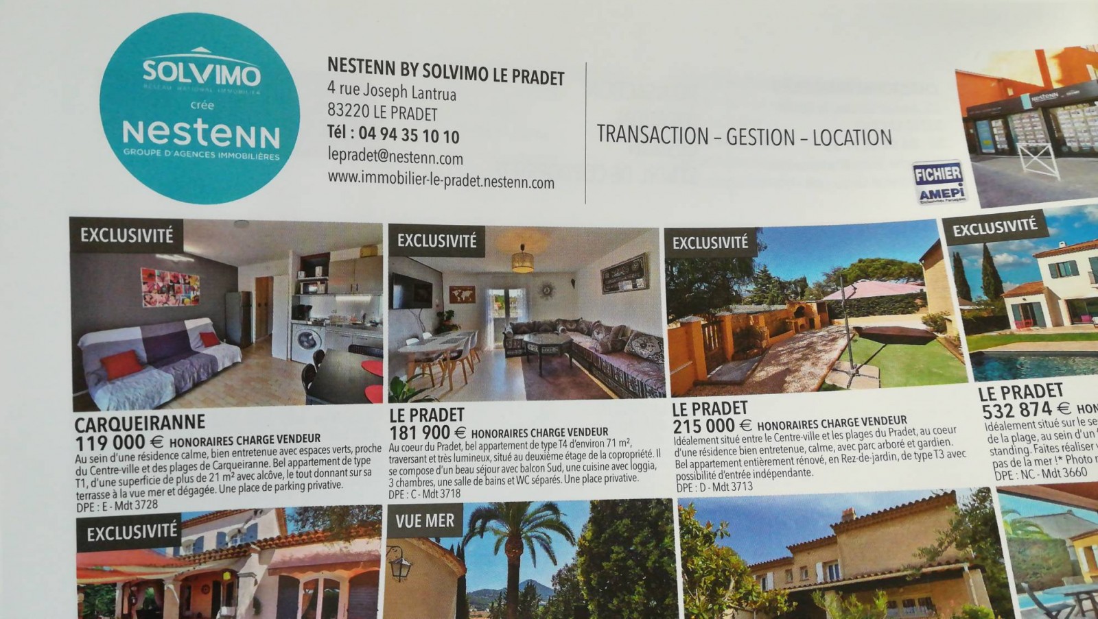 Agence immobilière Le Pradet Nestenn le Pradet