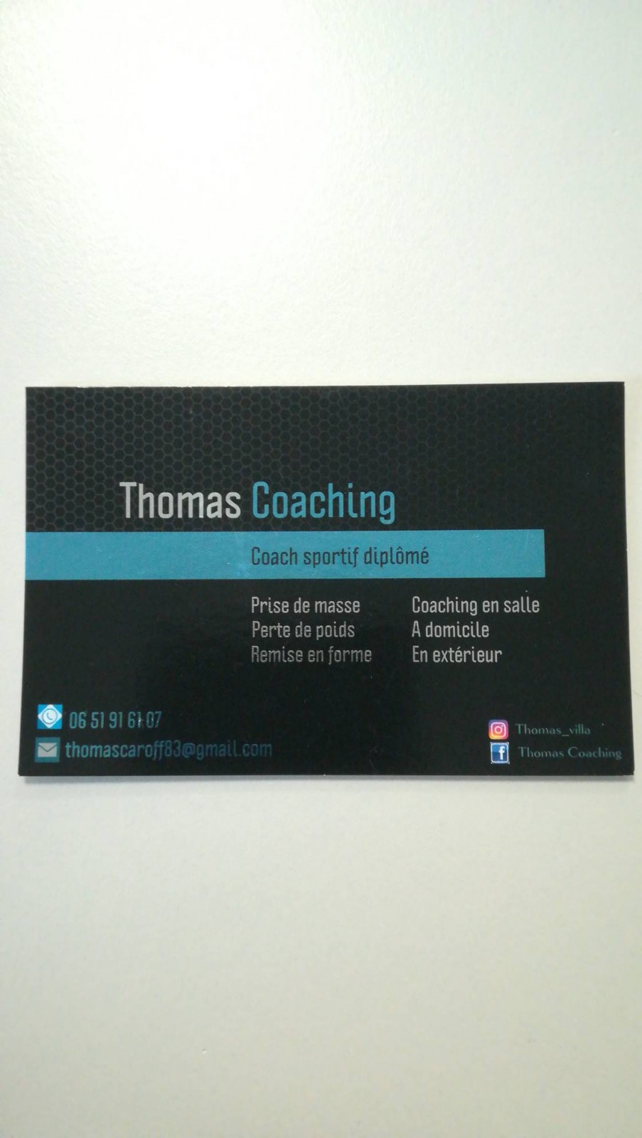 Coach sportif diplômé La Seyne-sur-Mer 83500 Thomas coaching