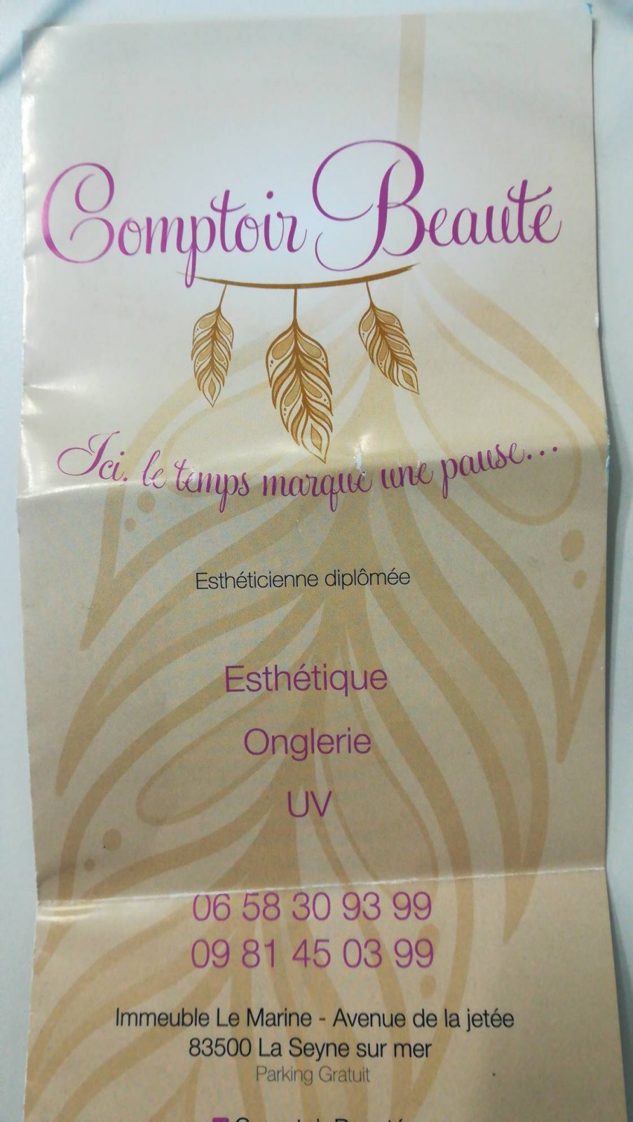 Esthétique et onglerie et UV La Seyne-sur-Mer Comptoir beauté