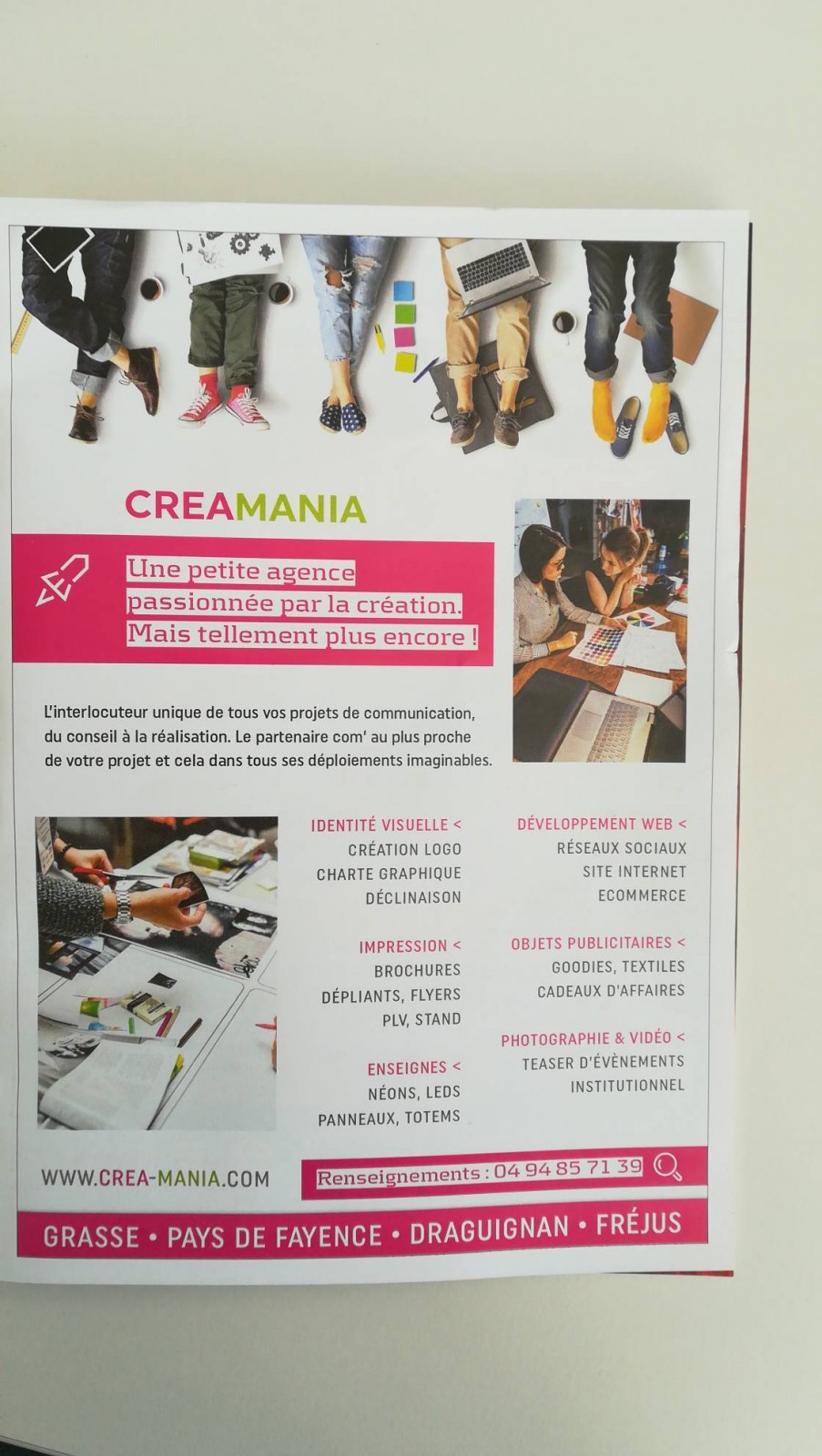 Agence de communication Draguignan Creamania