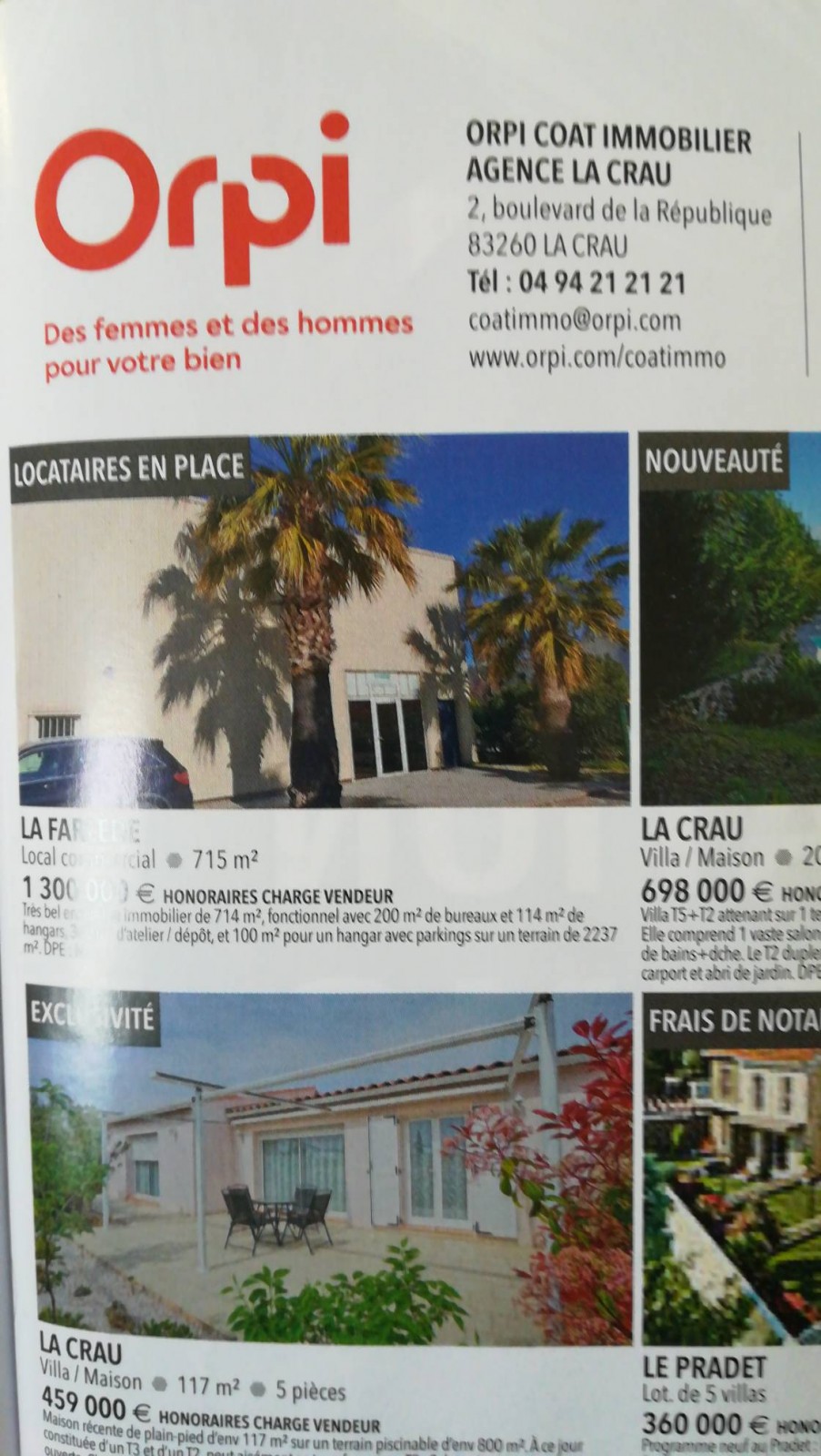 Agence immobilière La Crau ORPI ORPI coat immobilier