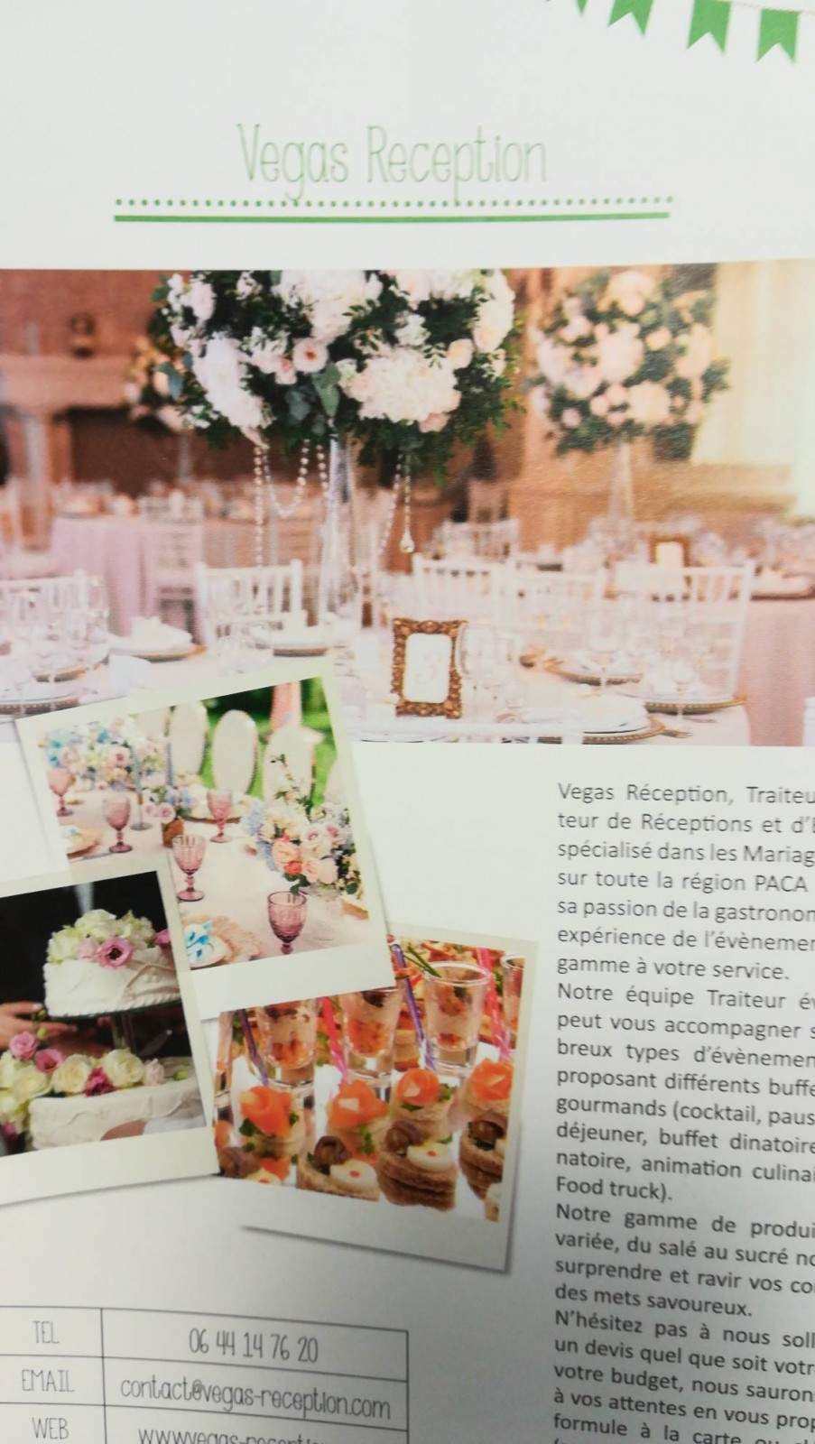 Traiteur de réception Martigues Vegas réception