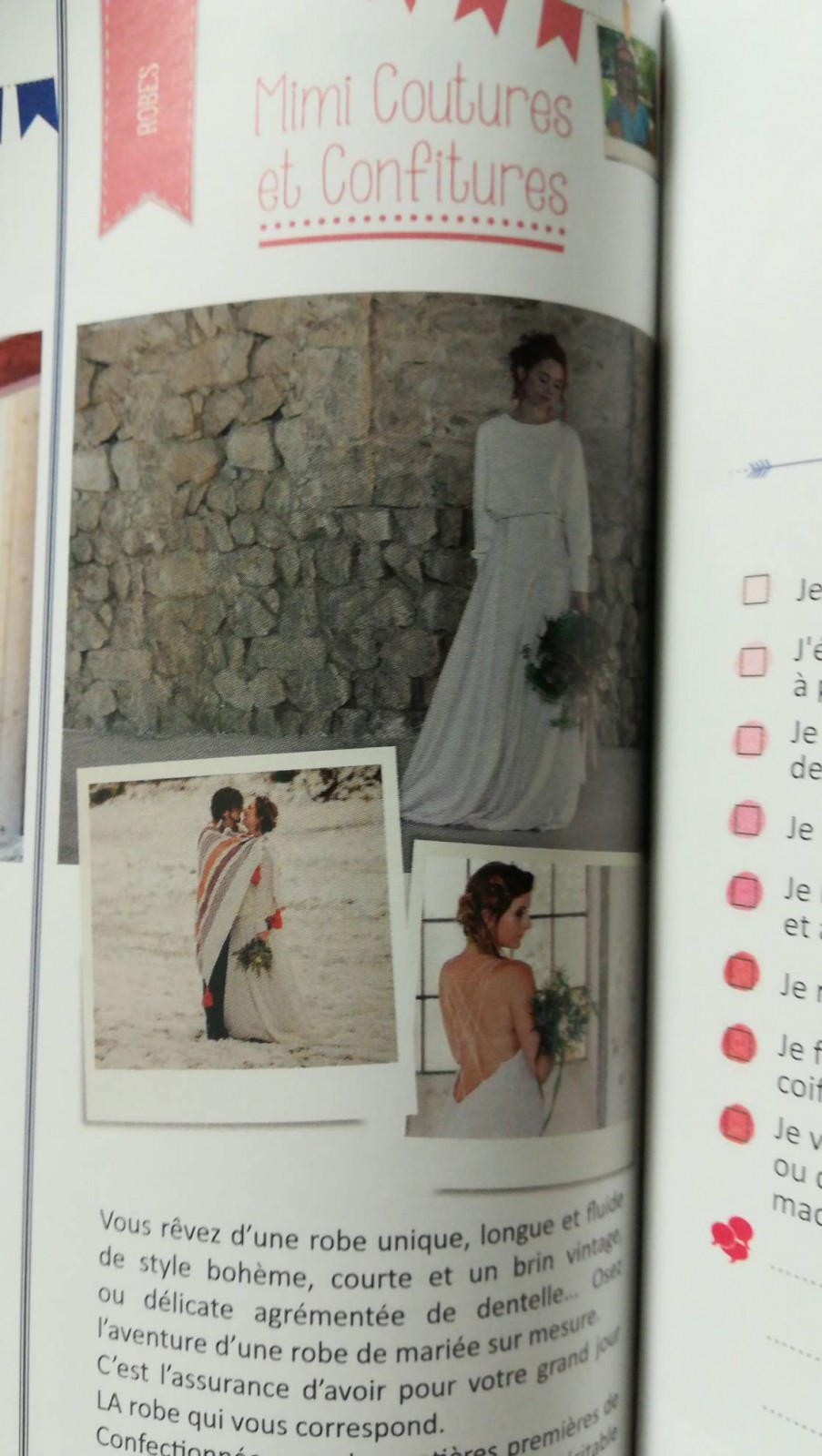 Vente de robe de mariée Montchenu 26350 Mimi couture et confiture