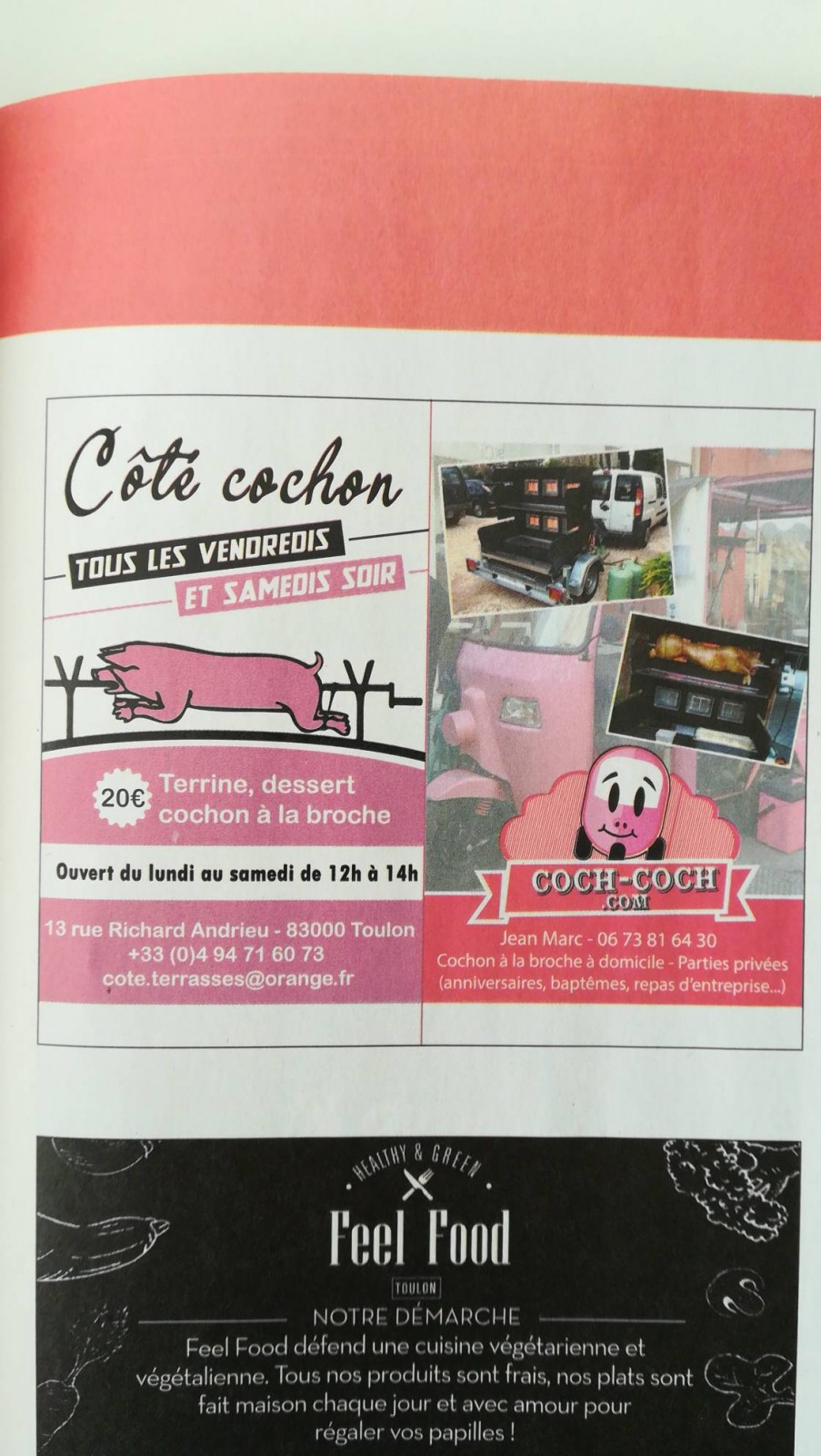 Terrine, dessert Toulon centre-ville Côté cochon