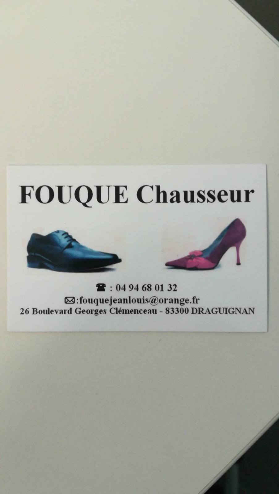 Chausseur homme et femme Draguignan centre-ville Fouque chausseur