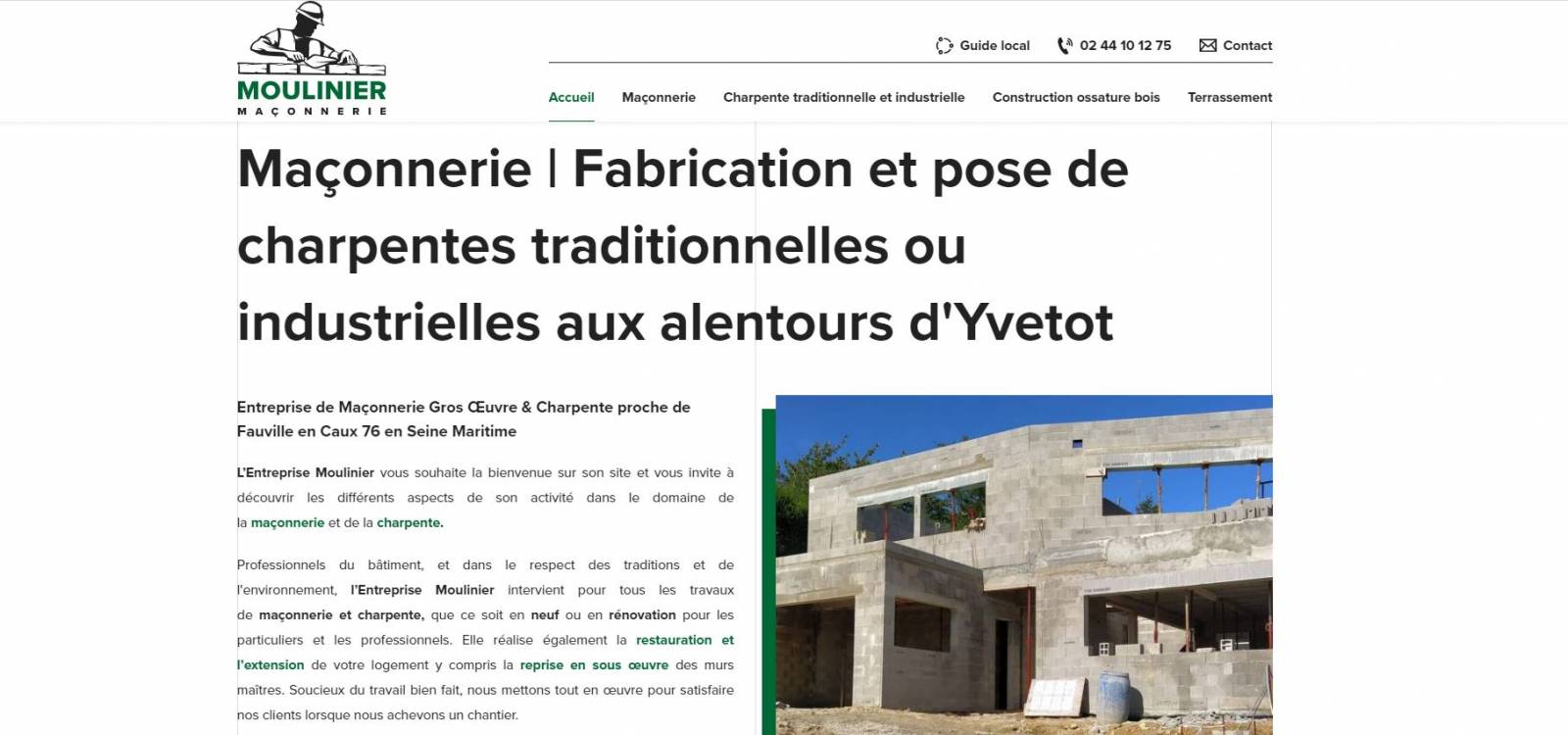 Moulinier, maçonnerie au Havre 