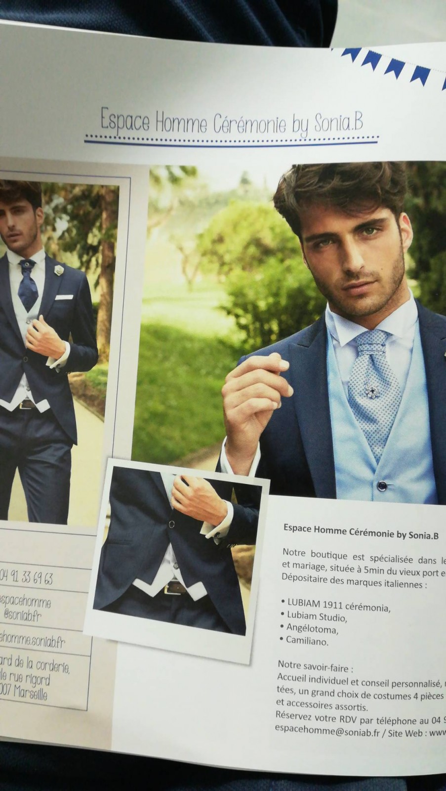 Vente de costume de marié homme Marseille 13007 Espace homme cérémonie par Sonia b