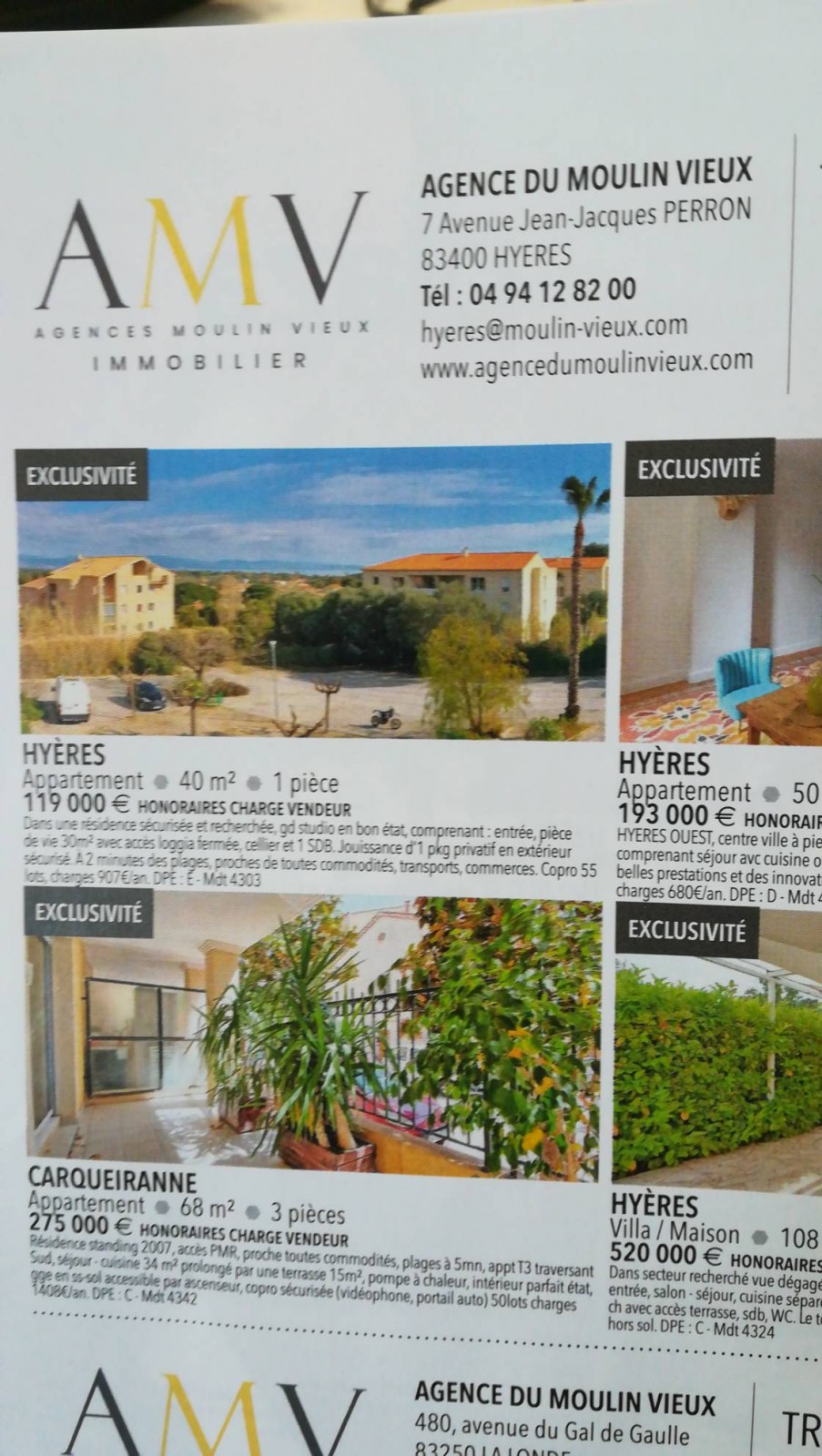 Agence immobilière Hyères les palmiers AMV immobilier