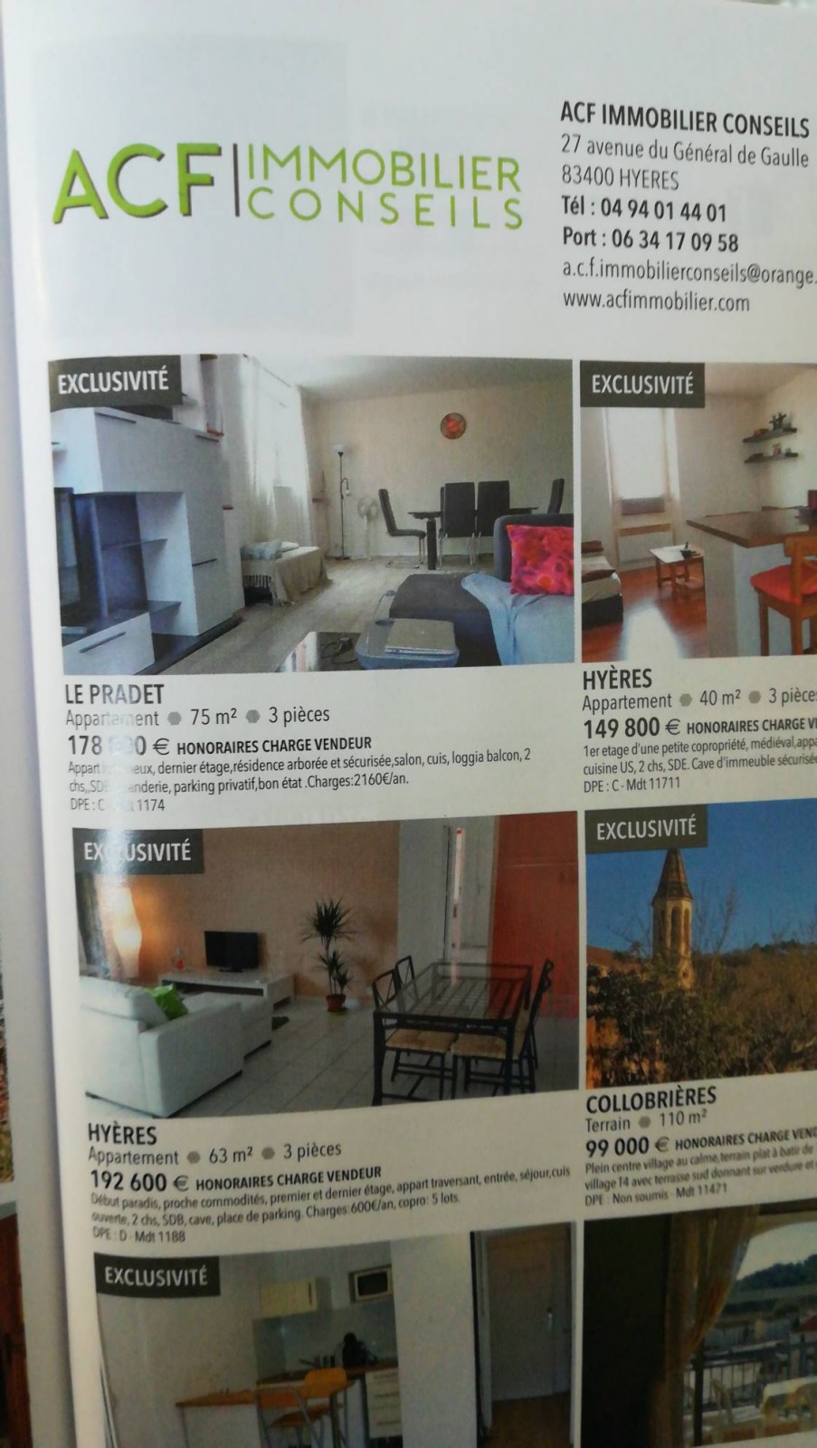 Agence immobilière Hyères les palmiers ACF immobilier