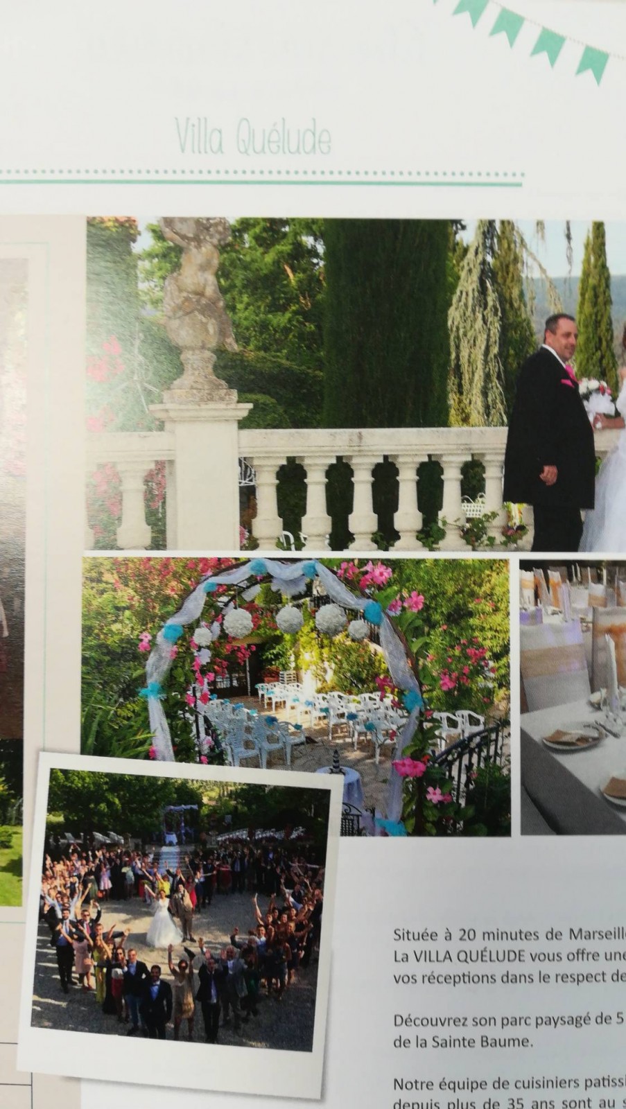 Location salle de réception de mariage 13390 Auriol Villa quelude