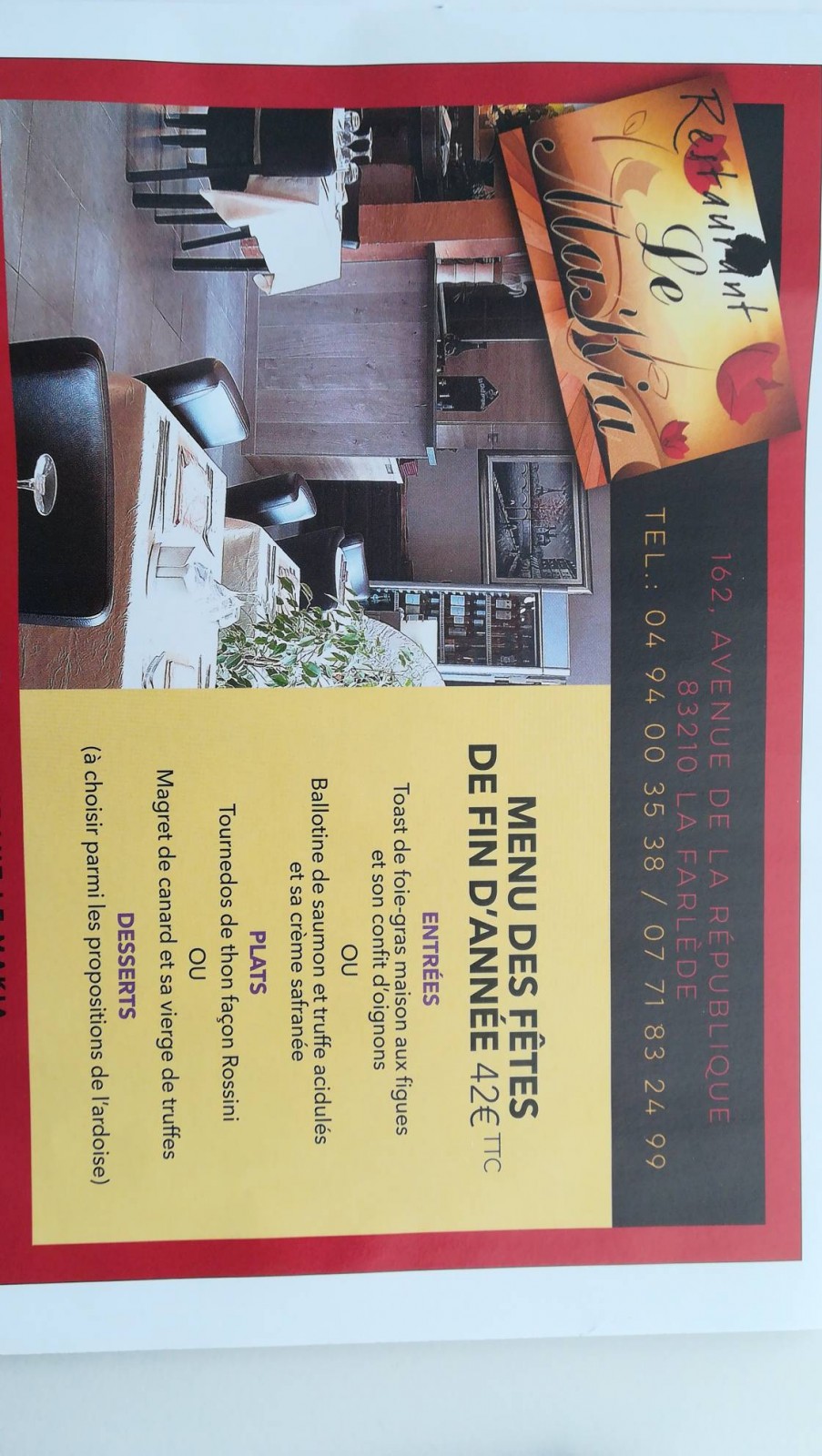 Restaurant traditionnel La Farlède Restaurant le makia