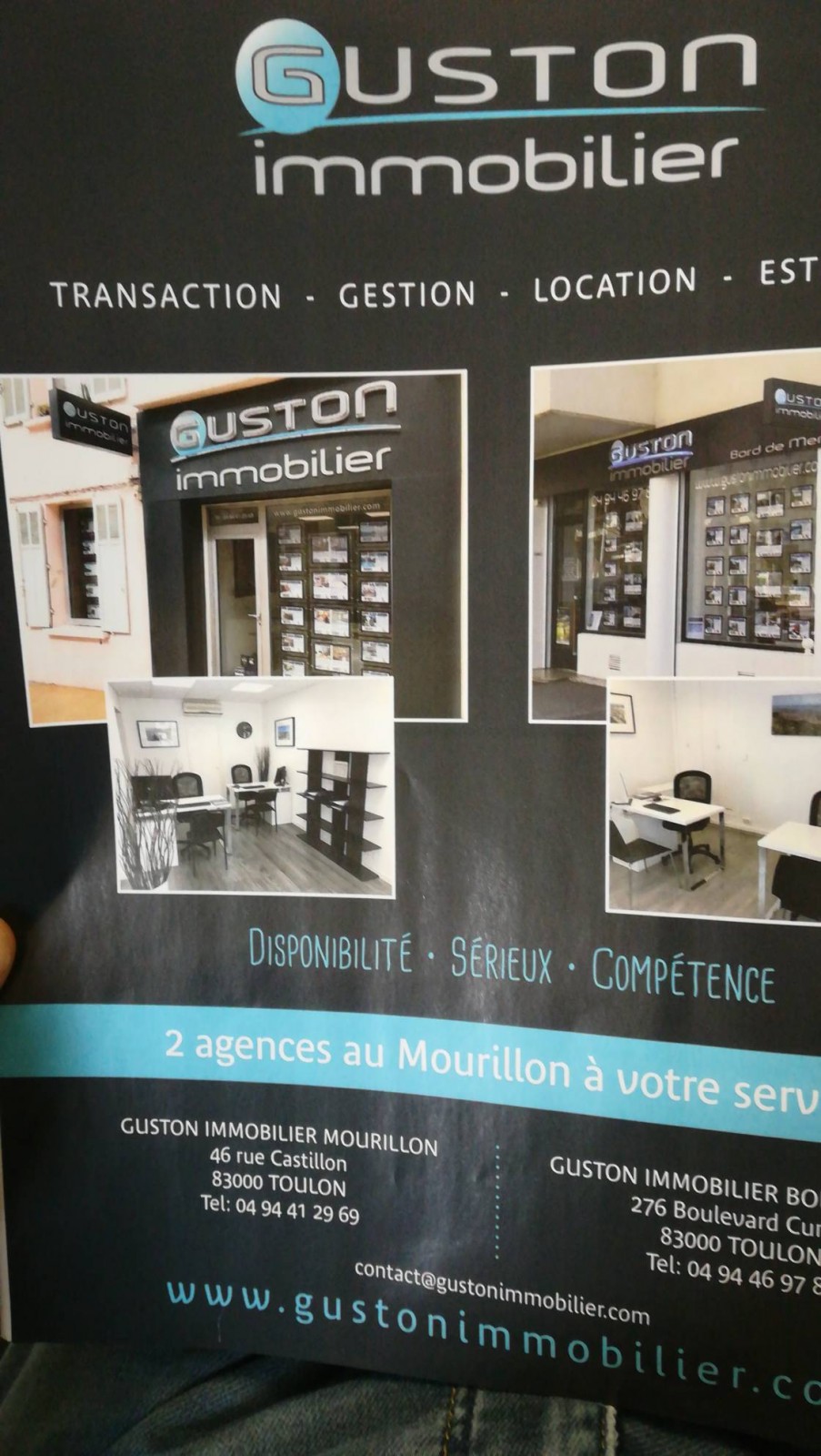 Transaction, gestion, location et estimation de votre bien immobilier Toulon centre-ville Guston immobilier
