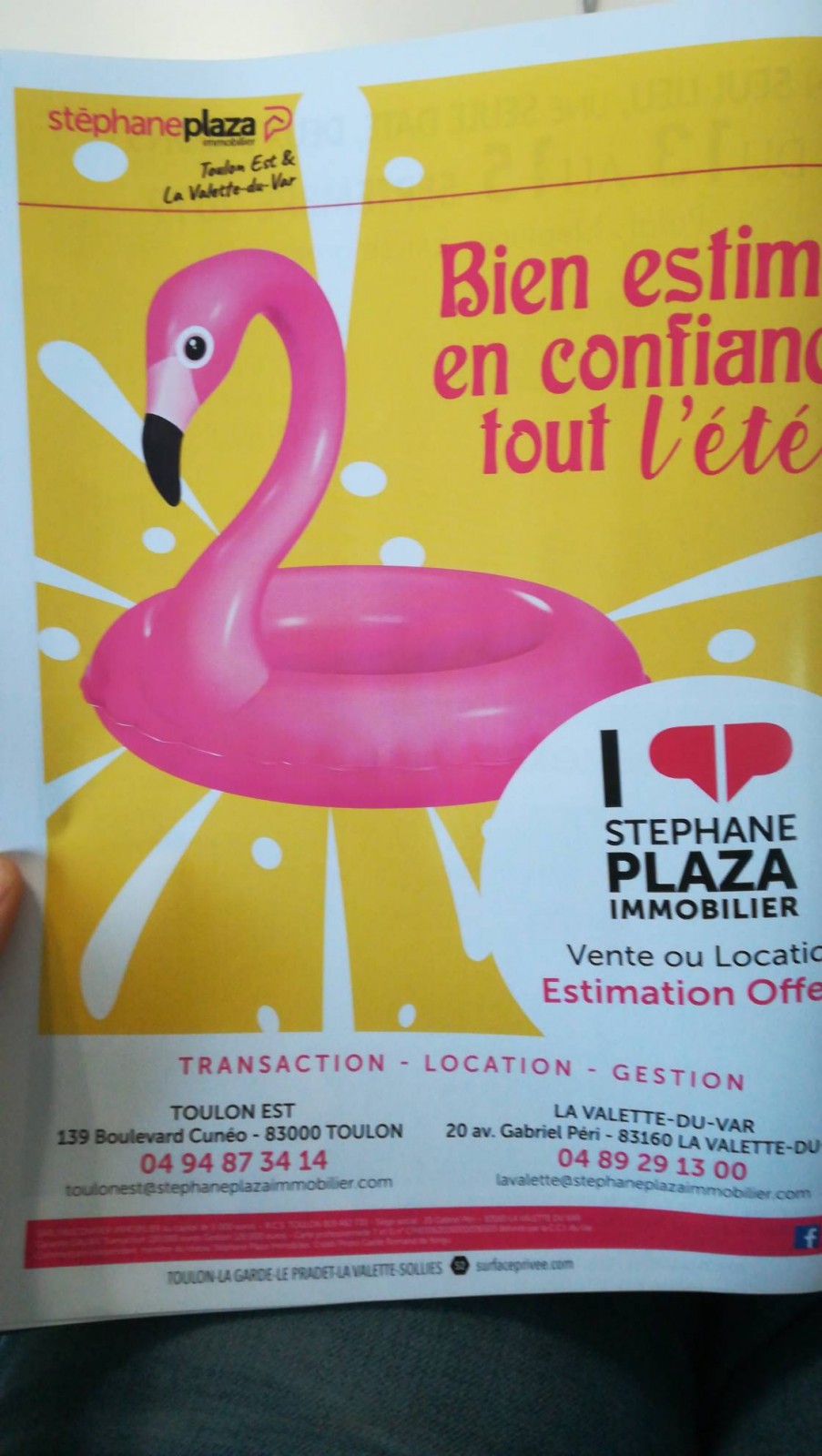 Agence immobilière Toulon est et La Valette-du-Var Stéphane Plaza immobilier