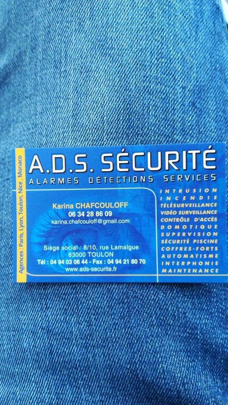 Alarme détection service Toulon dans le Var ADS sécurité