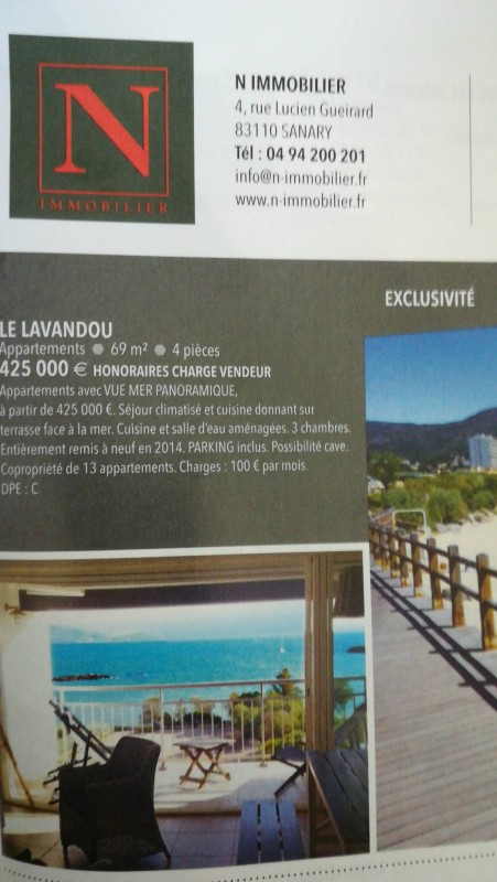 Achat et vente de bien immobilier Sanary-sur-Mer N immobilier