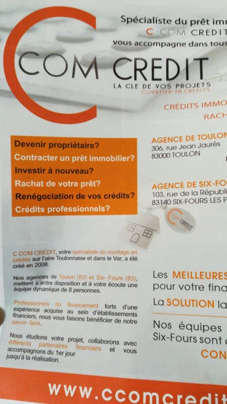 Spécialiste en prêt immobilier Six-Fours-les-Plages C comme crédit