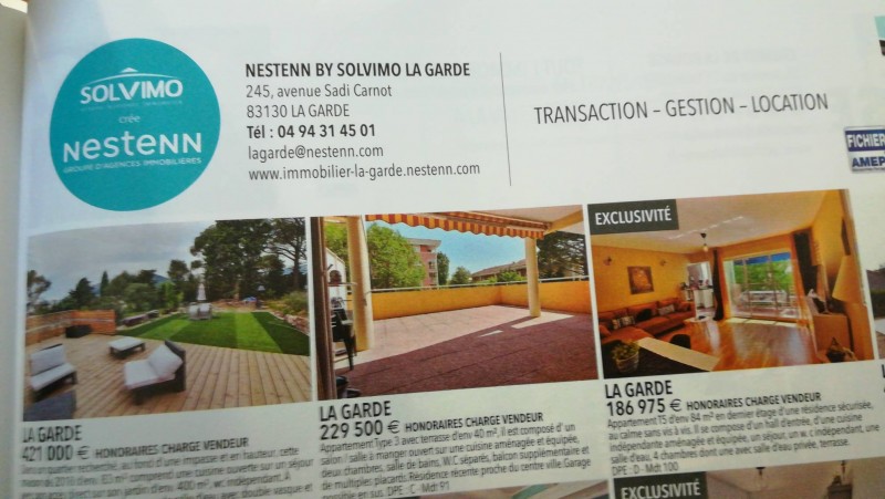 Agence immobilière La garde Nestenn la garde