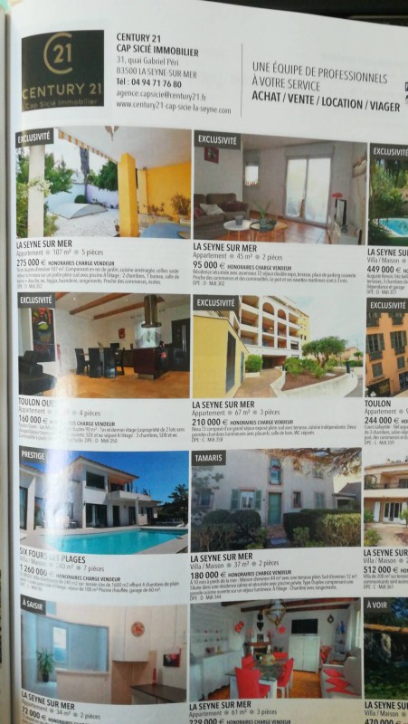 Achat, vente, location et viager de bien immobilier La Seyne-sur-Mer centre-ville 83500 Century 21