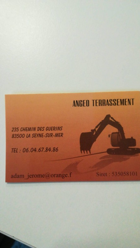 Terrassement, rénovation, peinture Seyne-sur-Mer centre-ville Angeo terrassement