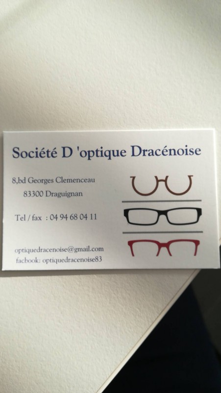 Société d'optique dracenoise Centre ville de draguignan Optique dracenoise
