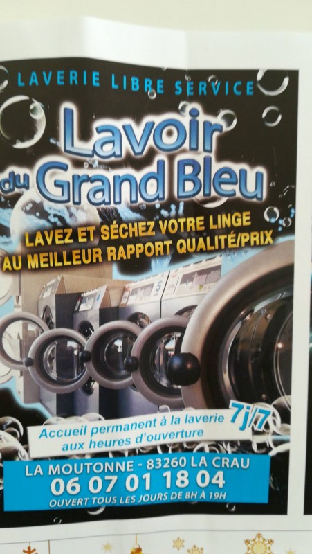 Laverie libre-service L'accrobranche de Toulon Lavoir du grand bleu
