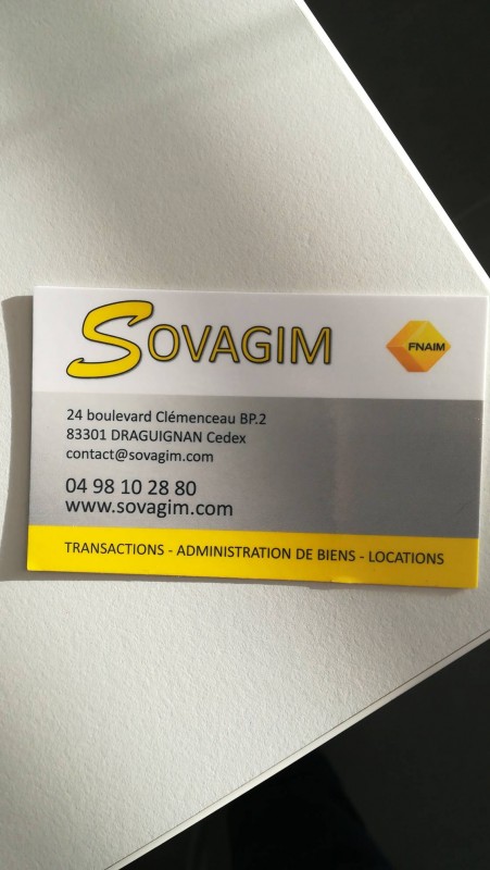 Transaction location et administration de biens Centre ville de draguignan Sovagim