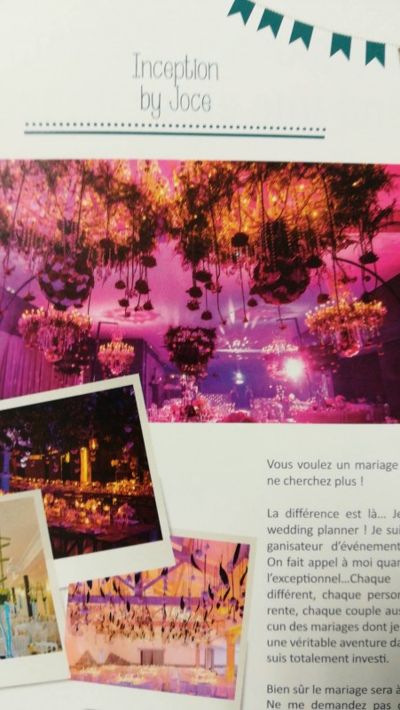 Décoration florale pour mariage Toulon 83000 centre-ville Inception by Joce