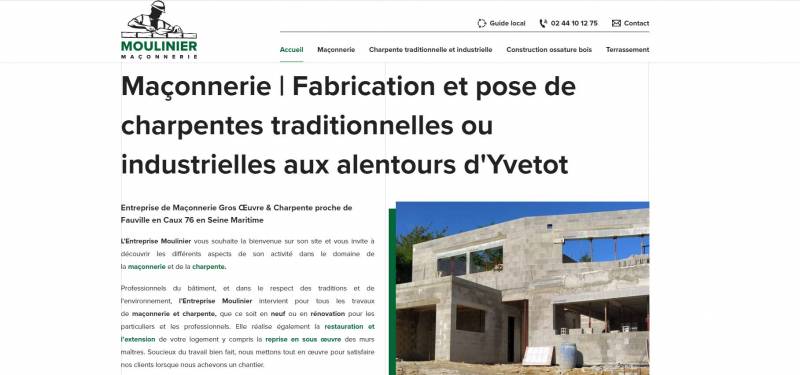 Moulinier, maçonnerie au Havre 