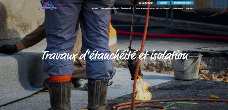 Isolation de toiture avec travaux d'étanchéité sur Cagnes sur mer