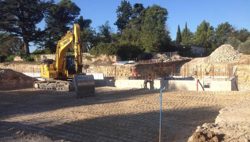 Entreprise TCV - Terrassement d'un terrain pour projet de construction d'une maison individuelle