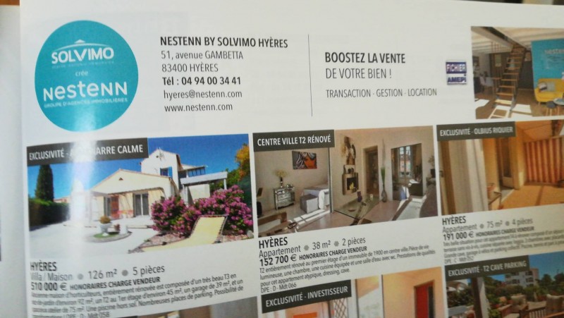 Agence immobilière Hyères les palmiers Nestenn à Hyères