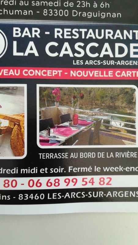 Bar restaurant Les Arcs-sur-Argens La cascade