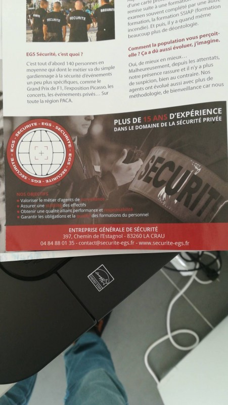 Entreprise générale de sécurité La Crau dans le Var EGS sécurité