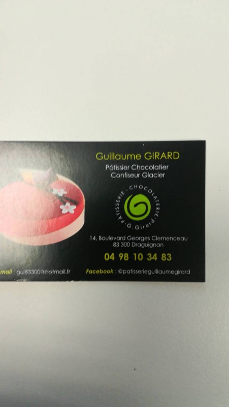 Pâtissier Centre ville de draguignan Guillaume Girard