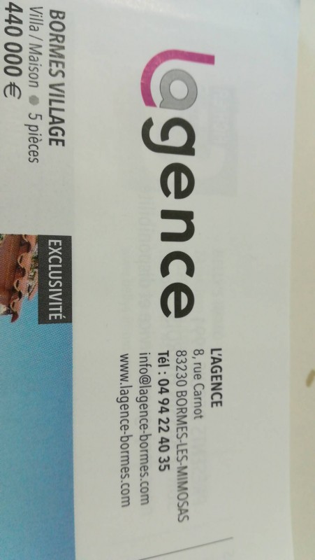 Transaction de bien immobilier Bormes-les-Mimosas L'agence
