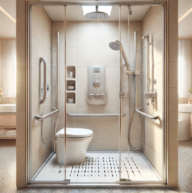 Installation de Douche Sécurisée pour Senior à Nice dans les Alpes-Maritimes avec Équipements Adaptés avec Douche Moduleau