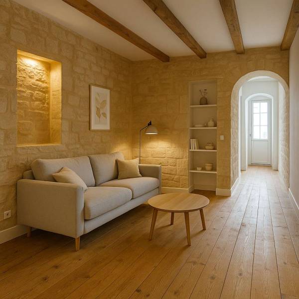 Rénovation intérieure d'une échoppe Bordelaise par Globale Rénovation Pages